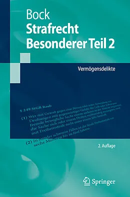 E-Book (pdf) Strafrecht Besonderer Teil 2 von Dennis Bock