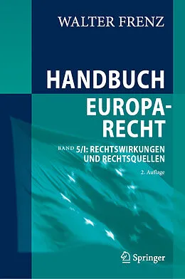 E-Book (pdf) Handbuch Europarecht von Walter Frenz