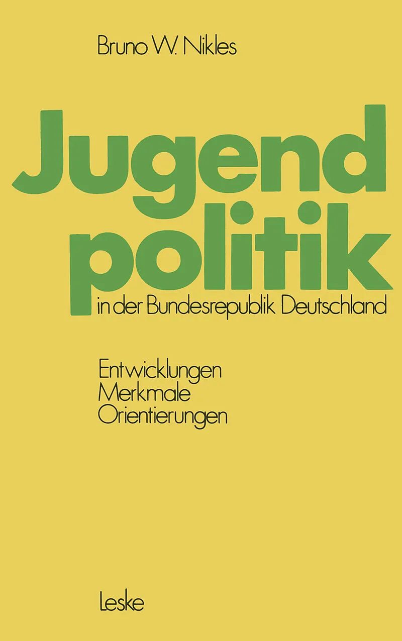 Jugendpolitik in der Bundesrepublik Deutschland