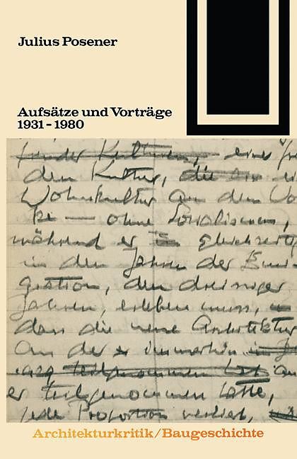 Aufsätze und Vorträge 1931  1980