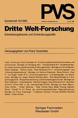 E-Book (pdf) Dritte Welt-Forschung von Prof. Dr. Franz Nuscheler