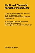 E-Book (pdf) Macht und Ohnmacht politischer Institutionen von NA Hartwich