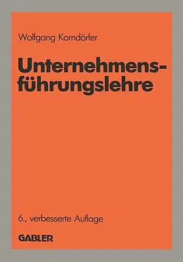 E-Book (pdf) Unternehmensführungslehre von Wolfgang Korndörfer