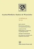E-Book (pdf) Neue Catenane und Rotaxane in der Supramolekularen Chemie. Windkanalanlage zur Bestimmung der gasförmigen Verluste von Umweltchemikalien aus dem System Boden/Pflanze unter feldnahen Bedingungen. Entwicklung neuer Bildaufzeichnungs- und Auswertungstechniken von Fritz Vögtile, Andreas Stork, Heinrich Ostendarp