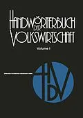 E-Book (pdf) Handwörterbuch der Volkswirtschaft von Rolf Rettig, Friedrich Golter, Eduard Mändle
