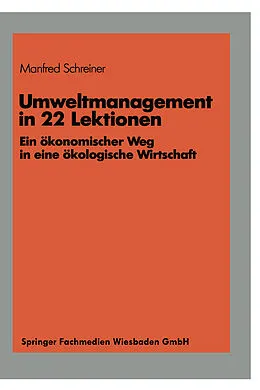 E-Book (pdf) Umweltmanagement in 22 Lektionen von Manfred Schreiner