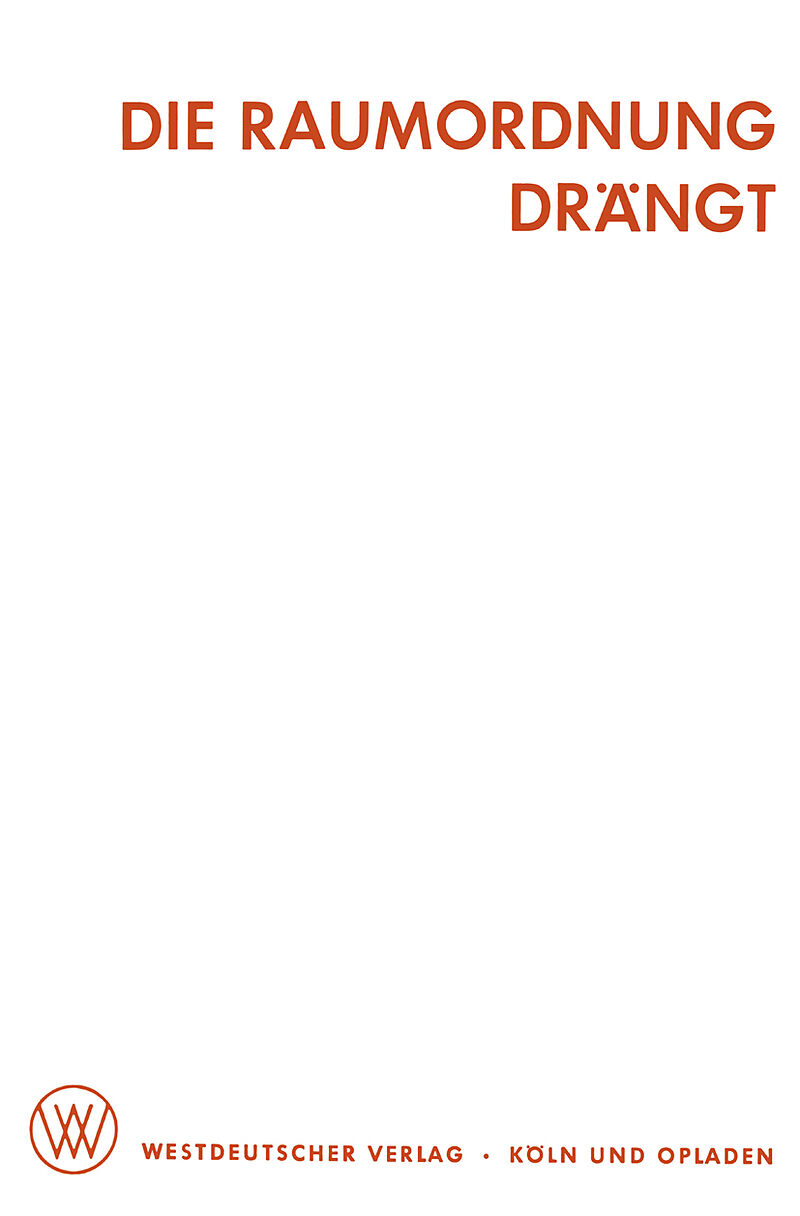 Die Raumordnung Drängt