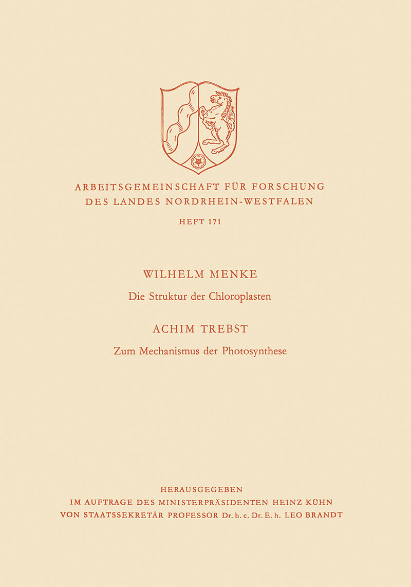 Die Struktur der Chloroplasten. Zum Mechanismus der Photosynthese