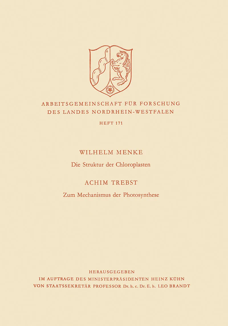 Die Struktur der Chloroplasten. Zum Mechanismus der Photosynthese