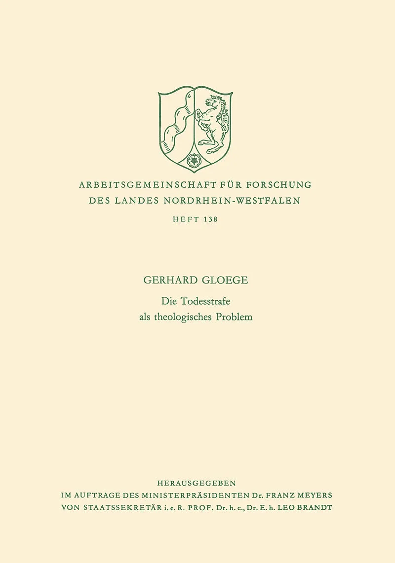 Die Todesstrafe als theologisches Problem