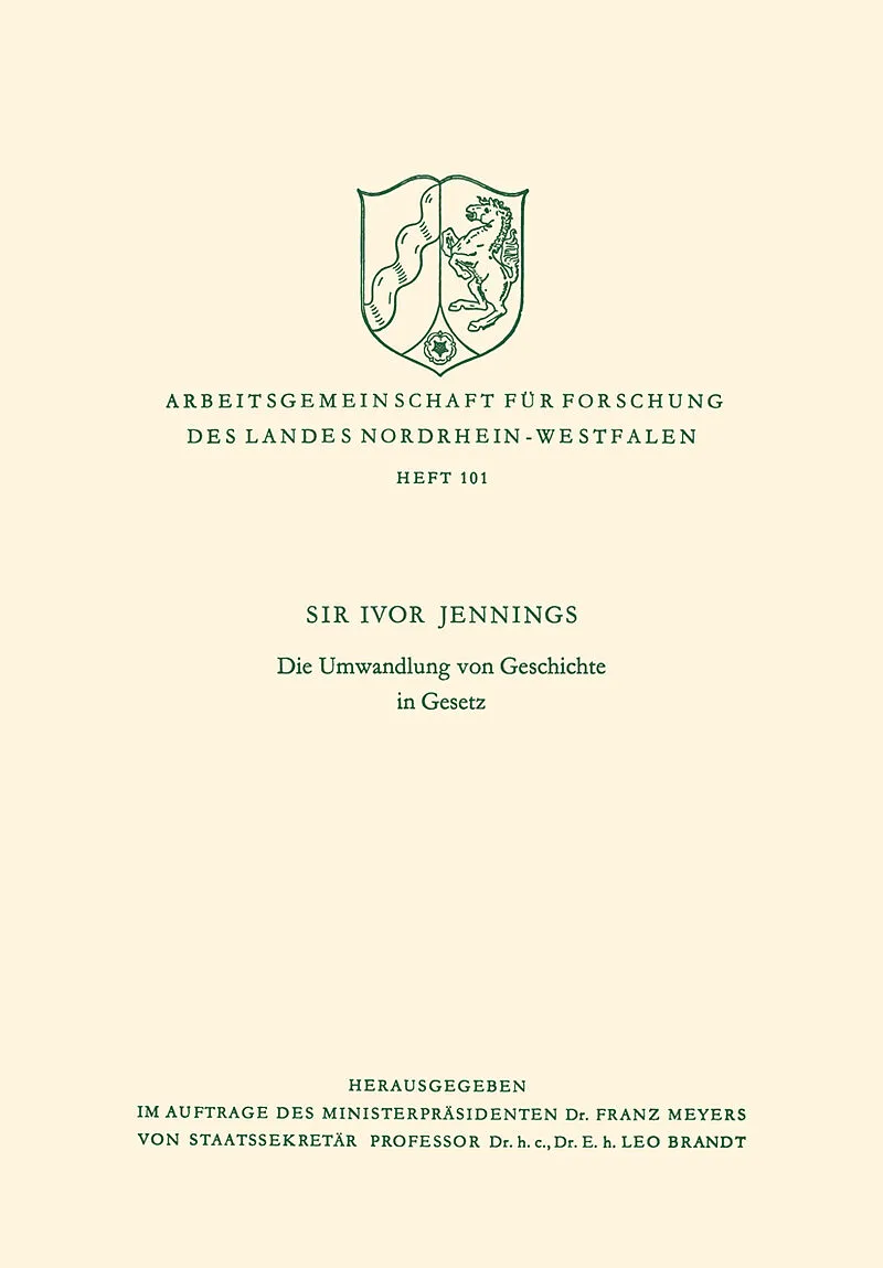 Die Umwandlung von Geschichte in Gesetz