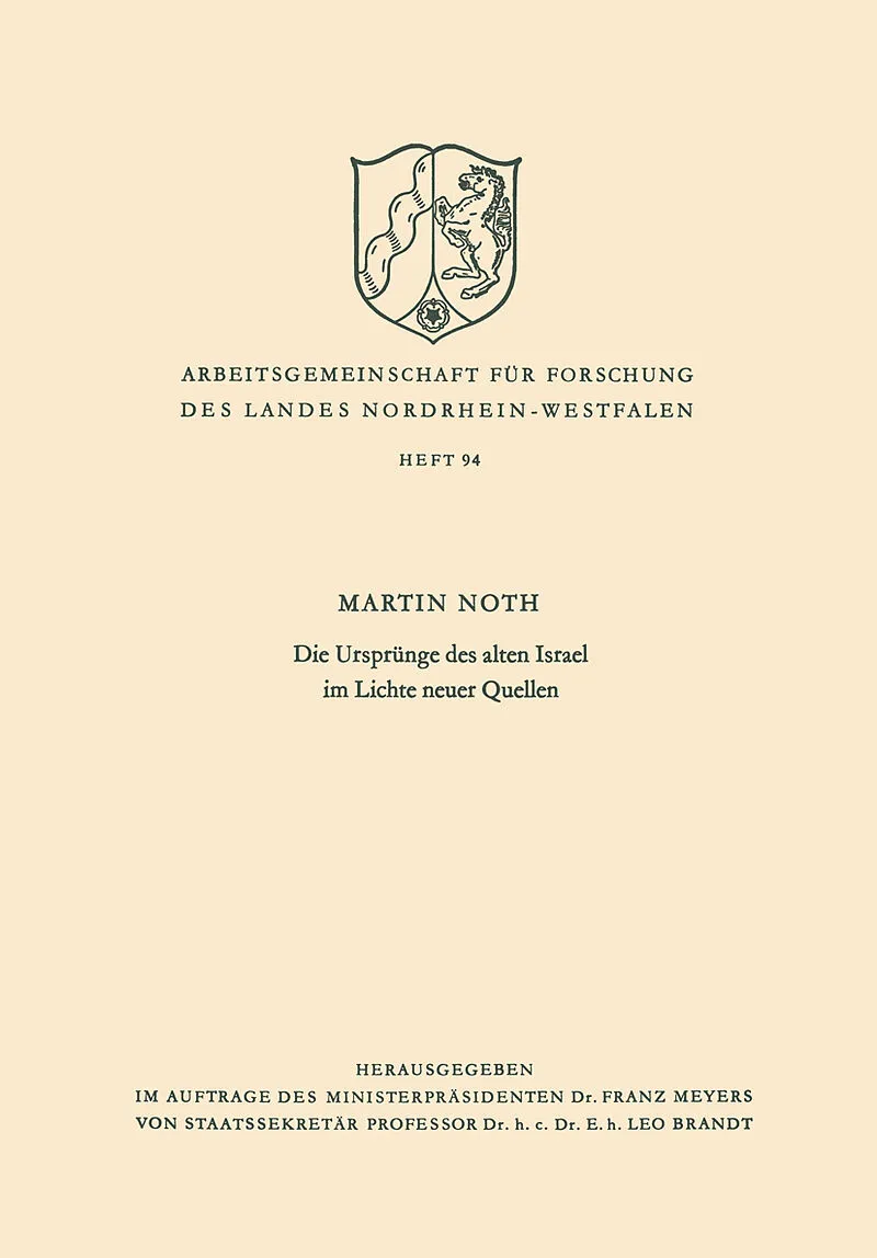 Die Ursprünge des alten Israel im Lichte neuer Quellen