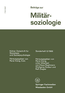 Kartonierter Einband Beiträge zur Militärsoziologie von 