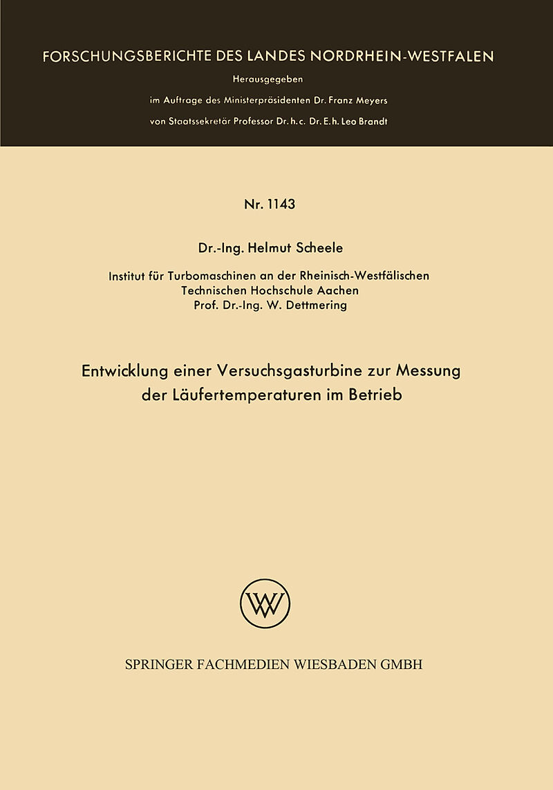 Entwicklung einer Versuchsgasturbine zur Messung der Läufertemperaturen im Betrieb