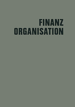 Kartonierter Einband Finanzorganisation von Kenneth A. Loparo, Hans Eiden, Leo Kluitmann