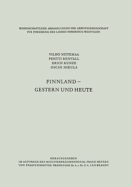 Kartonierter Einband Finnland  gestern und heute von Vilho Niitemaa