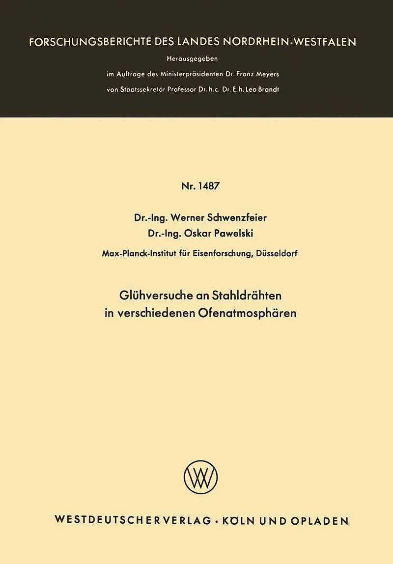 Glühversuche an Stahldrähten in verschiedenen Ofenatmosphären