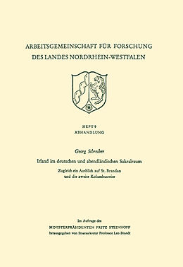 Kartonierter Einband Irland im deutschen und abendländischen Sakralraum von Georg Schreiber
