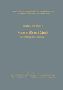 Kartonierter Einband Melancholie und Musik von Günter Bandmann