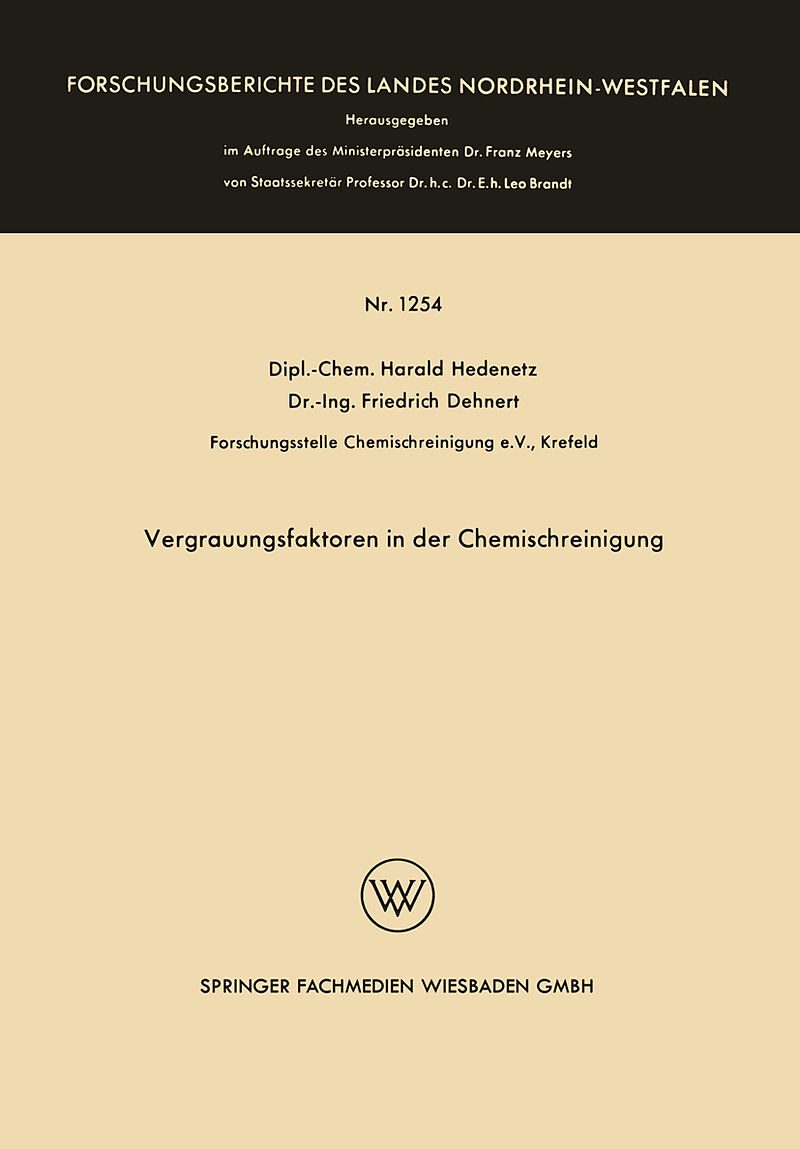 Vergrauungsfaktoren in der Chemischreinigung