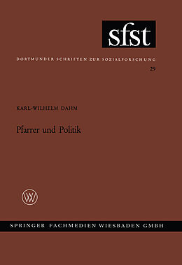 Kartonierter Einband Pfarrer und Politik von Karl-Wilhelm Dahm