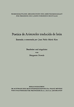 Kartonierter Einband Poetica de Aristoteles traducida de latin von Juan Pablo Mártir Rizo