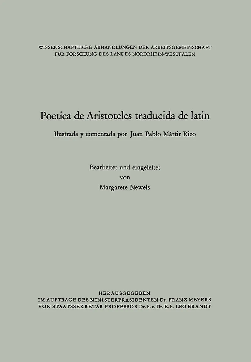 Poetica de Aristoteles traducida de latin
