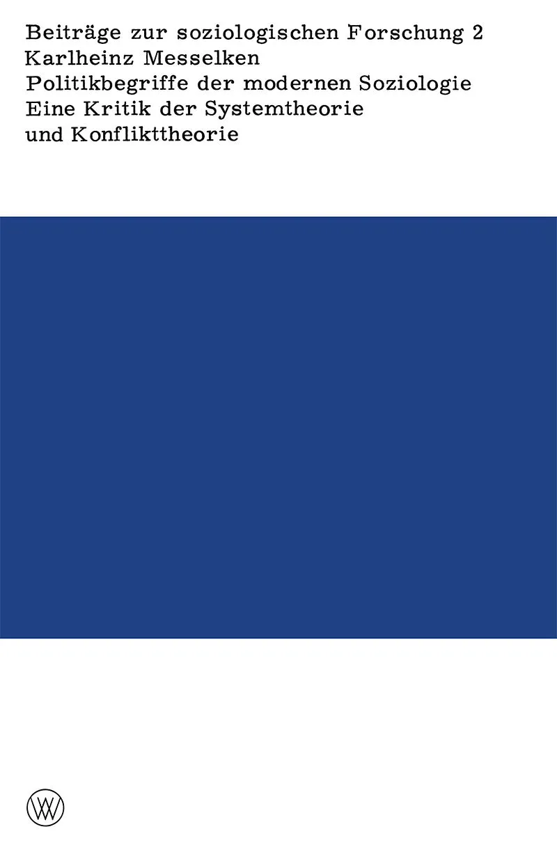 Politikbegriffe der modernen Soziologie