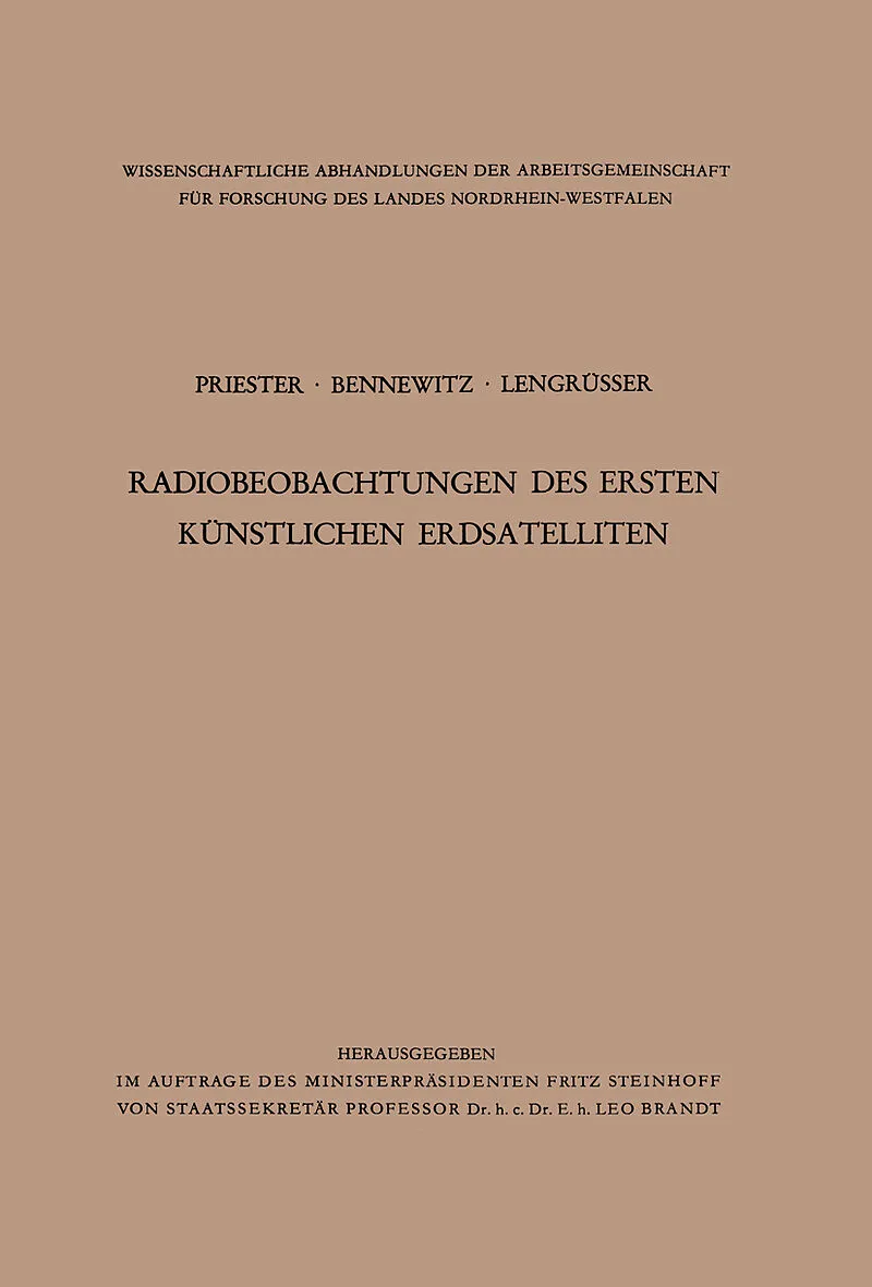 Radiobeobachtungen des ersten künstlichen Erdsatelliten