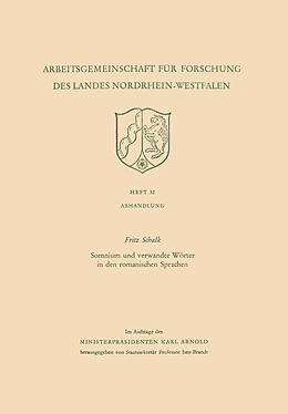Kartonierter Einband Somnium und verwandte Wörter in den romanischen Sprachen von Fritz Schalk