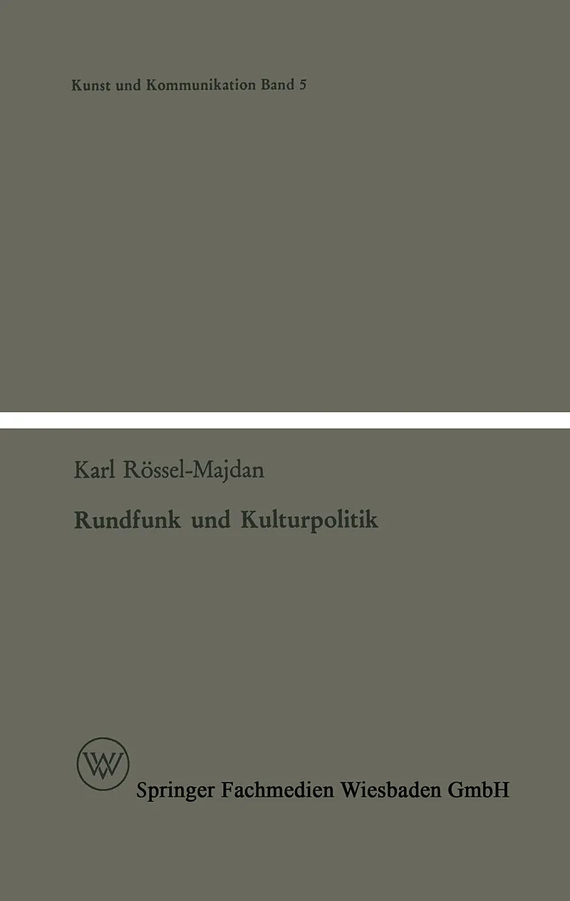 Rundfunk und Kulturpolitik