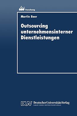 E-Book (pdf) Outsourcing unternehmensinterner Dienstleistungen von 
