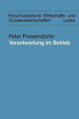E-Book (pdf) Verantwortung im Betrieb von Peter Preisendörfer