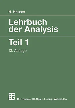 E-Book (pdf) Lehrbuch der Analysis von Harro Heuser