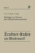 E-Book (pdf) Beiträge zur Theorie der Differentialinvarianten von Sophus Lie, Eduard Study, Friedrich Engel