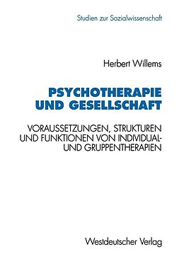 E-Book (pdf) Psychotherapie und Gesellschaft von Herbert Willems