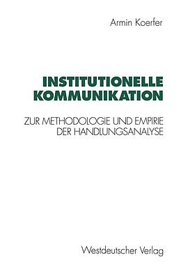 E-Book (pdf) Institutionelle Kommunikation von Armin Koerfer