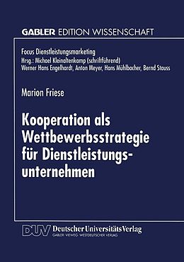 E-Book (pdf) Kooperation als Wettbewerbsstrategie für Dienstleistungsunternehmen von 