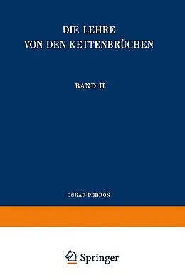 E-Book (pdf) Die Lehre von den Kettenbrüchen von Oskar Perron