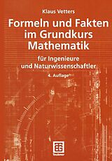 E-Book (pdf) Formeln und Fakten im Grundkurs Mathematik von Klaus Vetters