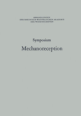 Kartonierter Einband Symposium Mechanoreception von Johann Schwartzkopff