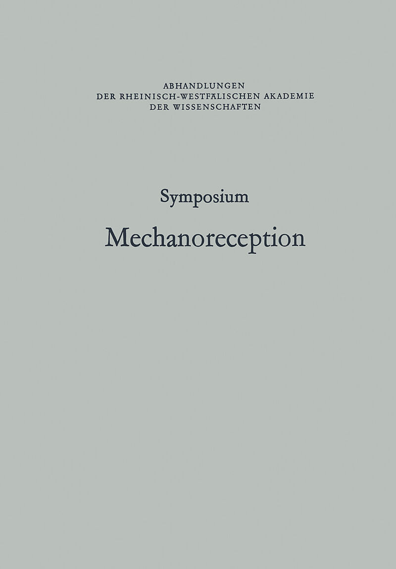 Symposium Mechanoreception