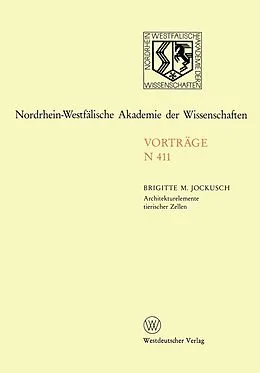 E-Book (pdf) Architekturelemente tierischer Zellen von Brigitte M. Jockusch