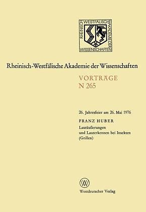 Lautäußerungen und Lauterkennen bei Insekten (Grillen)