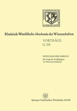 E-Book (pdf) Die Frage der Straffähigkeit von Personenverbänden von Hans Joachim Hirsch