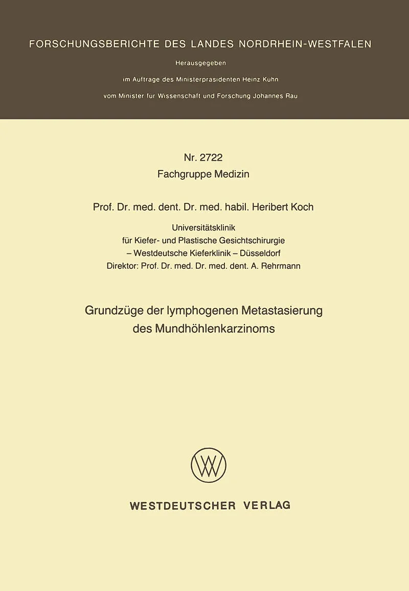 Grundzüge der lymphogenen Metastasierung des Mundhöhlenkarzinoms