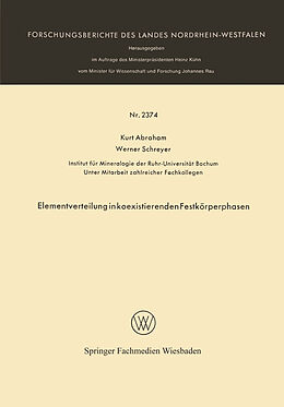 E-Book (pdf) Elementverteilung in koexistierenden Festkörperphasen von Kurt Abraham