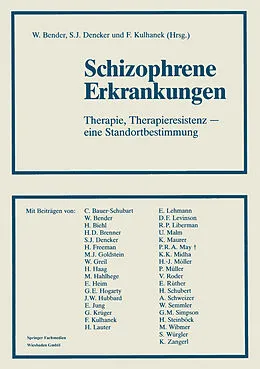E-Book (pdf) Schizophrene Erkrankungen von Priv.-Doz. Dr. Dr. Wolfram Bender, Prof. Sven Jonas Dencker, Dr. Franz Kulhanek