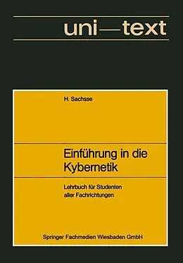 E-Book (pdf) Einführung in die Kybernetik von Hans Sachsse