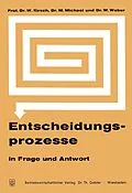 E-Book (pdf) Entscheidungsprozesse in Frage und Antwort von Werner Kirsch
